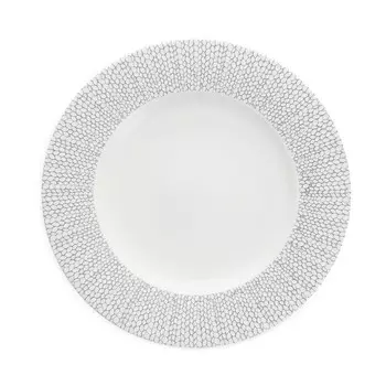 Обеденная тарелка Fortessa Amanda с тиснением, набор из 4 шт, серый