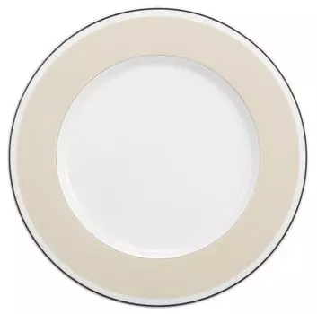 Обеденная тарелка Seltmann Weiden No Limits Cream Lines, белый
