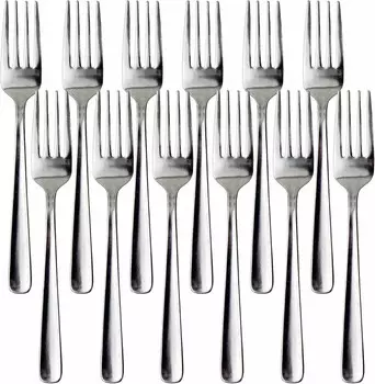 Обеденная вилка Hakaku, 7,0 дюймов (17,9 см), набор из 12 шт., нержавеющая сталь, можно мыть в посудомоечной машине, для коммерческого использования, сделано в Японии Nagao, Stainless Steel