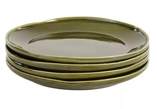 Обеденные тарелки рея (набор из 4 шт.) Mica Decorations, зеленый