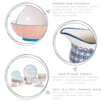 Обеденный набор Nicola Spring, оранжевый