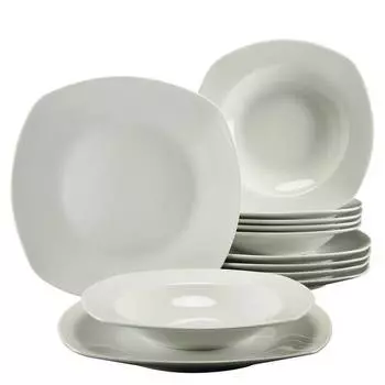 Обеденный сервиз амели Creatable, белый
