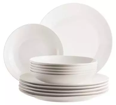 Обеденный сервиз бельмира (12 шт.) Mser, белый