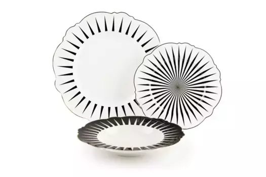 Обеденный сервиз Excelsa, черный