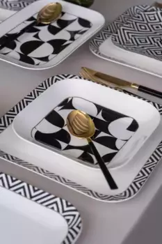 Обеденный сервиз Hermia Concept, черный