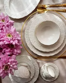 Обеденный сервиз Ипек 26 предметов/6 персон Hayat, золото
