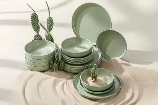 Обеденный сервиз Konsimo, зеленый