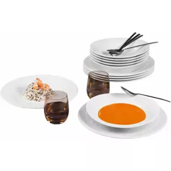 Обеденный сервиз Seltmann Weiden «Набор посуды Трио», (набор, 12 предметов), посуда, набор тарелок, белый, Производство Германия, 12 предметов, на 6 персон