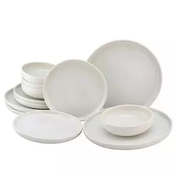 Обеденный сервиз уно Creatable, белый