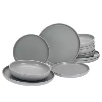 Обеденный сервиз уно Creatable, серый