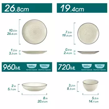 Обеденный сервиз Vancasso, бежевый