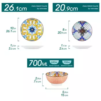 Обеденный сервиз Vancasso, цвет Bunt