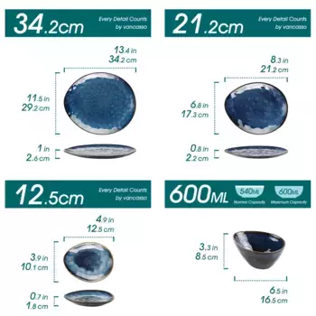 Обеденный сервиз Vancasso, синий