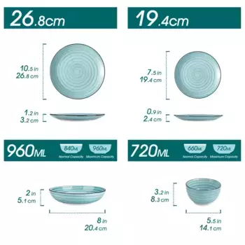 Обеденный сервиз Vancasso, синий