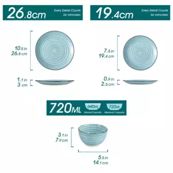 Обеденный сервиз Vancasso, синий