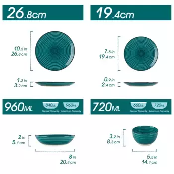 Обеденный сервиз Vancasso, зеленый