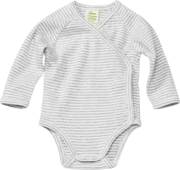 Оберните тело полосками белого и amp серый размер 62/68 10шт ALANA