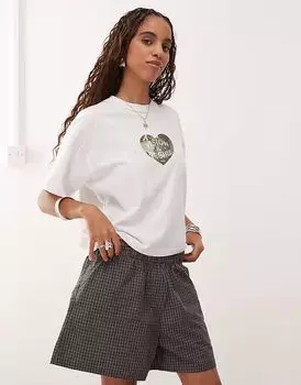 Obey - Футболка белого цвета с принтом «Vision»