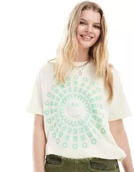 Obey – Happy – Белоснежная футболка с принтом