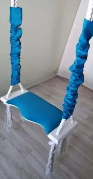 Обезьяна, волна, розовые, бирюзовые качели для комнаты Mapiszon