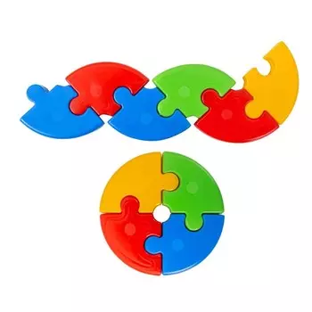 Обезьянка, развивающие блоки Кола-пазл Король 72 детали King Kids