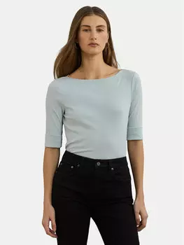 Облегающая блузка 200654963187 Lauren Ralph Lauren, голубой