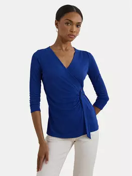 Облегающая блузка 200889081020 Lauren Ralph Lauren, синий