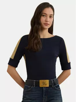 Облегающая блузка 200963099001 Lauren Ralph Lauren, синий