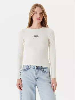 Облегающая блузка W5YP38 KA0H1 Guess Jeans, экрю