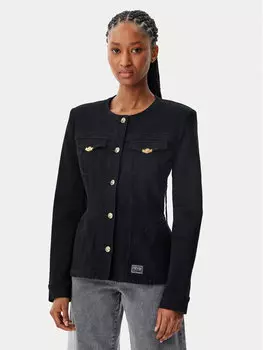 Облегающая джинсовая куртка 78HAS457 Versace Jeans Couture, черный