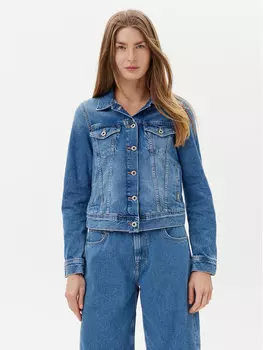 Облегающая джинсовая куртка PL402430 Pepe Jeans, синий