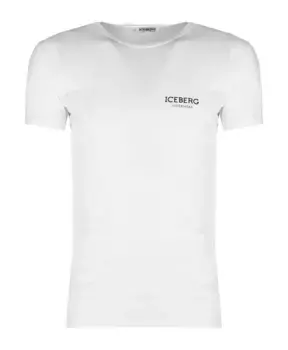 Облегающая фигура футболка с круглым вырезом Iceberg, белый