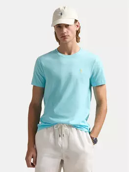 Облегающая футболка 710671438407 Polo Ralph Lauren, голубой