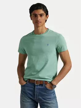 Облегающая футболка 710671438415 Polo Ralph Lauren, зеленый