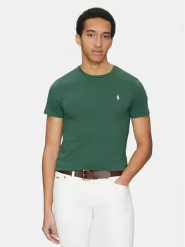 Облегающая футболка 710671438422 Polo Ralph Lauren, зеленый