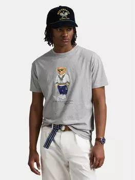 Облегающая футболка 710973137002 Polo Ralph Lauren, серый