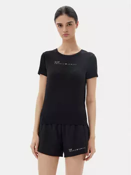 Облегающая футболка 7W000274 AF12945 UC001 Ea7 Emporio Armani, черный