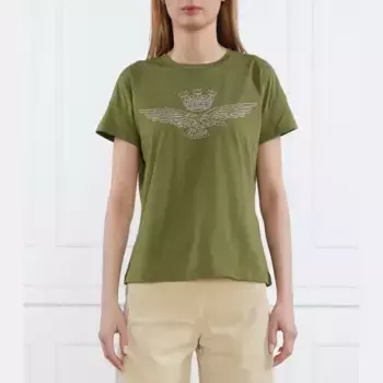 Облегающая футболка Aeronautica Militare, хаки