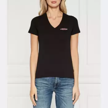 Облегающая футболка «Америка» Guess, черный