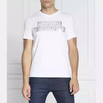 Облегающая футболка Armani Exchange, белый