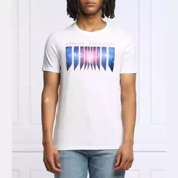 Облегающая футболка Armani Exchange, белый