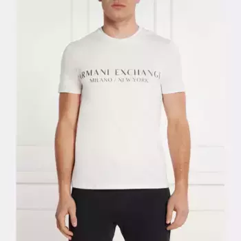 Облегающая футболка Armani Exchange, белый