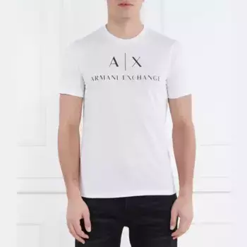 Облегающая футболка Armani Exchange, белый