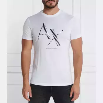 Облегающая футболка Armani Exchange, белый