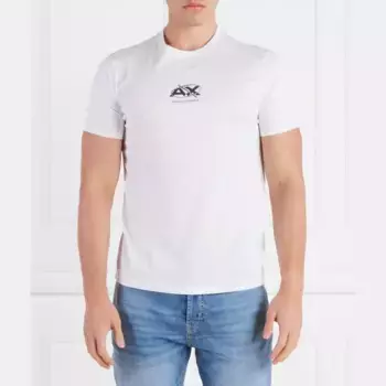 Облегающая футболка Armani Exchange, белый