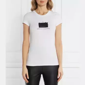 Облегающая футболка Armani Exchange, белый