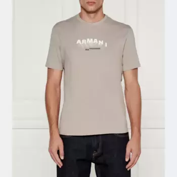 Облегающая футболка Armani Exchange, бежевый