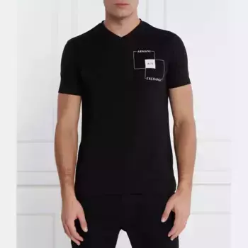 Облегающая футболка Armani Exchange, черный