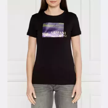 Облегающая футболка Armani Exchange, черный