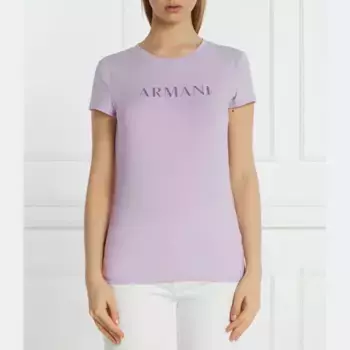 Облегающая футболка Armani Exchange, фиолетовый